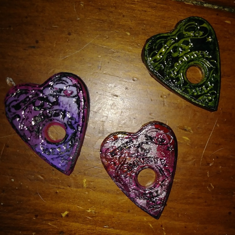 HEART SHAPED PLANCHETTE JEWELRY